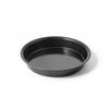 Plato Hondo Redondo de 24 cm Certificado Fcm Transfronterizo Gris Negro con Puntos Antiadherente para Pizza Plato Poco Profundo Bandeja para Hornear de Acero al Carbono