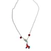 Collar con Colgante de Pony Dopamina Colorido, Cadena de Metal Exquisita y Compacta, Cadena para Clavícula para Mujer, Nuevo Modelo 2026 Cadena para el Cuello