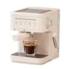 Cafetera Casera, Cafetera Manual Semi-Automática Estilo Italiano Pequeña para Oficina, Cafetera de Cápsulas con Extracción de Alta Presión