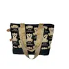Bolso de Lona Estampado de Oso para Mujer 2025 Nueva Moda Bolso de Hombro Gran Capacidad Lindo Bolso de Lona Venta Caliente Portátil