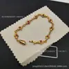 Pulsera de Flor de Cruz de Diamante Nuevo Ch Crowe Moda Retro Europea y Americana Tendencia Estilo de Pareja S925 Estándar Pulsera Delgada