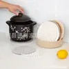 Mantel individual de hilo de algodón nórdico, base para tazón, aislamiento térmico, posavasos tejido, base de plato aislante térmico, base para tazón anti-quemaduras para el hogar, mantel aislante térmico