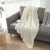 Manta para Descanso de Mediodía Manta Tejida Verde Oscuro Toalla para Pie de Cama Estilo ins Estilo Nórdico Manta para Sofá Manta de Oficina de Lujo Ligero Manta para Siesta