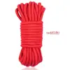 Fabricante de productos para adultos Jiuai suministra cuerda de algodón de 10 m para pareja SM, juguete sexual, cuerda de atar, restricción erótica, cuerda de algodón