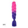 Peluca de trenza grande colorida de fibra química africana, nueva, trenza sucia, trenza de boxeo, degradado, trenza grande y esponjosa
