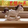 Artesanías de Madera Maciza con Forma de Caballo, Adornos, Arte Ming Xian Yuan Caballo del Zodiaco, Decoraciones Creativas para el Hogar, Sala de Estar, Regalos