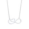 Estilo Frío Ins Joyería Japonesa y Coreana Empaquetada Individualmente Color Puro Lujo Accesible Collar Simple para Mujer con Nudo de Mariposa y Corazón
