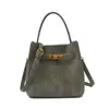 Bolso de Mano de Alta Gama Esmerilado para Mujer 2025 Nueva Moda Versátil Bolso de Hombro para Viajes Cotidianos Otoño e Invierno Retro Bolso Cubo