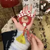 Colgante para Coche Hecho a Mano DIY Escoba Dorada del Año del Caballo, Decoración Colgante Hecha por Uno Mismo, Regalo para Papá, Regalo para Novio, Kit de Materiales