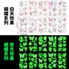Pegatinas de Tatuaje de Mariposa Luminosa Transfronterizas Unicornio Elfo Infantil Dibujos Animados Fluorescentes Fiesta Pegatinas de Tatuaje Personalización