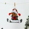 Decorações de Natal Novas Transfronteiriças Árvore de Natal Pequenos Pingentes Floco de Neve Placas com Letras Enfeites Pendurados para Idosos Janela Pequenos Pingentes