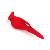 Pájaro de Plumas Simuladas Decoración de Plantas Verdes de Jardinería Pájaro de Espuma de Terciopelo de 9 cm Manualidades Navideñas Hecho a Mano