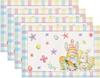2025 Mantel Individual de Pascua de Venta Caliente Transfronterizo Tela Lino Estampado Huevo Conejo Mantel Vajilla Aislamiento Térmico