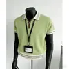 Top de punto casual de alta gama para hombre estilo francés 2026, camiseta con cuello, nueva moda de verano para hombre, polo de manga corta