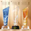Troféu de Cristal do Ano do Cavalo Feito Sob Medida Criativo de Alto Padrão Reunião Anual da Empresa Competição de Funcionários Premiação Prata Outros Outros