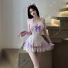 Boneca amor nova lingerie sexy tentação empregada fofa uniforme combinação terno uma geração de cabelo