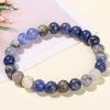 Jingdong joyería pulsera de jade coral colorido piedra crisantemo estilo étnico para mujer pulsera de una sola vuelta con cuentas redondas para combinar con todo venta al por mayor