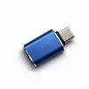 Venta al por mayor de fábrica adaptador OTG de dos cabezales de alto brillo TYPE-C a usb3.0 adaptador de transferencia de datos para conectar memoria USB