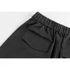 Maoqiaoyi Verano Nuevo Moda Callejera Tendencia Marca Holgados Plisados Caída Pantalones Cortos Hombre Pantalón de Cinco Cuartos F525