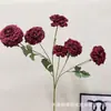 Decoração de Cerimônia de Casamento com Tema Vermelho, Cena de Hotel, Arranjos de Flores, Arranjos de Flores de Teto, Flores Artificiais, Decorações de Casamento