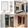 Porta de Armário com Espelho Personalização Minimalista Luxo Leve Estrutura Oculta Porta de Armário com Espelho Banheiro Closet Porta de Espelho de Vidro Temperado