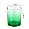 Atacado de Fábrica Velas Perfumadas Caseiras Recipiente de Vidro Colorido para Velas Recipiente para Velas Decorativo Romântico de Interior