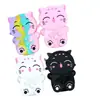 Bolsa de silicona transfronteriza de dibujos animados linda monedero de silicona cruzada pequeña para niñas y niños bolsa de almacenamiento de juguete para apretar para aliviar el estrés
