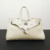Nova Bolsa de Trabalho Modelo Feita de Couro Togo de Couro Genuíno de Grão Superior, Bolsa de Mão Grande de Couro, Bolsa Tote de Couro Genuíno para Trabalho com Alça de Ombro e Transversal
