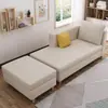 Chaise Longue de Tecido Minimalista Moderno Sofá para Sala de Estar, Apartamento Pequeno, Reclinável Removível e Lavável para Quarto, Chaise Longue de Beleza de Hotel