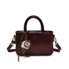 Bolso de Mano/Hombro de Moda Retro Estilo Coreano Ins Trendy Simple Casual Bolso Cuadrado Pequeño 2025 Nuevo Bolso de Mujer de Alta Gama