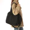 Bolsa de Lona Estilo Coreano para Mujer 2026 Nueva Gran Capacidad Simple para el Trabajo Bolso de Hombro de Moda Bandolera Bolsa de Compras