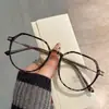 Óculos Retro Polígonos TR Novos Chiai Moldura Simples de Óculos Moda Coreana para Miopia