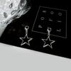 Cadena de Acero de Titanio con Forma de Estrella de Cinco Puntas Cadena Lateral para Zapatos Estilo Dulce y Fresco Colgante de Estrella Botas Zapatos de Lona Hebilla de Zapato Colgante