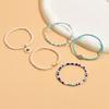 BZ1840 Pulseira Europeia e Americana Transfronteiriça Azul com Contas terno Pulseira Feminina Estilo Étnico Boêmio Multicamadas para Usar Empilhada para o Verão
