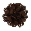 Tela de gasa de malla hueca simple europea y americana flor color sólido diy correa para el pelo de niños zapatos sombrero corsage material accesorios