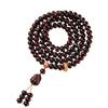 Direto da fábrica Jinse vermelho estilo nacional pulseira de bodhi design de 108 contas masculino e feminino cordão de placa texto play atacado