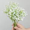 Ramo de Gipsófila Boda Moda Flores Artificiales de Plástico Flores Secas Boda Decoración de Flores de Mano Arreglo Floral Flores Artificiales de Gipsófila