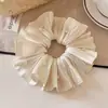Scrunchie de Renda Estilo Coreano para Mulheres 2026 Novo Estilo Elástico de Cabelo Estilo Preguiçoso Corda de Cabelo Grande Acessório para Coque Flor de Cabelo
