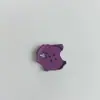 Novos Botões de Resina com Design Floral Roxo Vazado, Botões Decorativos de Quatro Furos, Atacado de Acessórios para Roupa