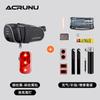 Acrunu Bolsa Trasera Impermeable para Bicicleta Luz Trasera de Advertencia para Bicicleta Bolsa para Sillín Bicicleta de Carretera Almacenamiento para Ciclismo Bolsa para Tubo de Asiento