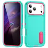 Adecuado para iPhone 17 Pro Max Funda para Teléfono Móvil con Soporte de Tacto Suave Apple 17 16 15 Cubierta Protectora Anti-Desgaste y Anti-Caídas