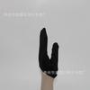 Accesorios de disfraz de fiesta AliExpress guantes cortos de media palma DS negros y blancos guantes de satén para bar y bola
