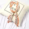Ins fita de cetim da Coreia do Sul lenço feminino tira estreita fita decorativa multiuso versátil cinto lenço fino pequeno