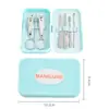 Caja de Plástico Belleza Manicura Set de 7 Piezas Cortaúñas Cuidado Cortaúñas Tijeras para Uñas Herramientas Se Puede Personalizar con Logo