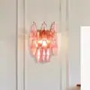 Candelabro de Cristal de Murano Francés, Iluminación de Lujo Minimalista Moderna de Diseñador para Sala de Estar, Comedor, Dormitorio y Uso de Artista