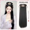Bolsa para peluca Hanfu, peinado perezoso de una pieza, diadema, tocado, estilo antiguo, hecho en Ming, accesorios para el cabello de vestuario antiguo, conjunto versátil