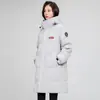 Chaqueta de plumón auténtica para hombre y mujer, longitud media, nuevo estilo coreano invierno 2026, casual, engrosada, plumón de pato blanco, ropa de trabajo con capucha