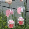 5.12 Día de la Enfermera Regalo de Acompañamiento Decoración de Cupcake Bobo Tulipán Blanco Ángel Etiqueta Colgante Bolsa de Regalo de Mano