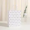 Bolsa de Embalaje de Lunares Bronceados de Lujo Ligero Bolsa de Regalo para Compras Bolsa de Tote con Impresión Creativa en Papel Kraft Venta al por Mayor