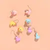 Brincos de Pato Amarelo Simulação Criativa Fofo Doce Personalidade Feminina Simples Divertido Tridimensional Completo Pequeno Animal Brincos Lote Misturado